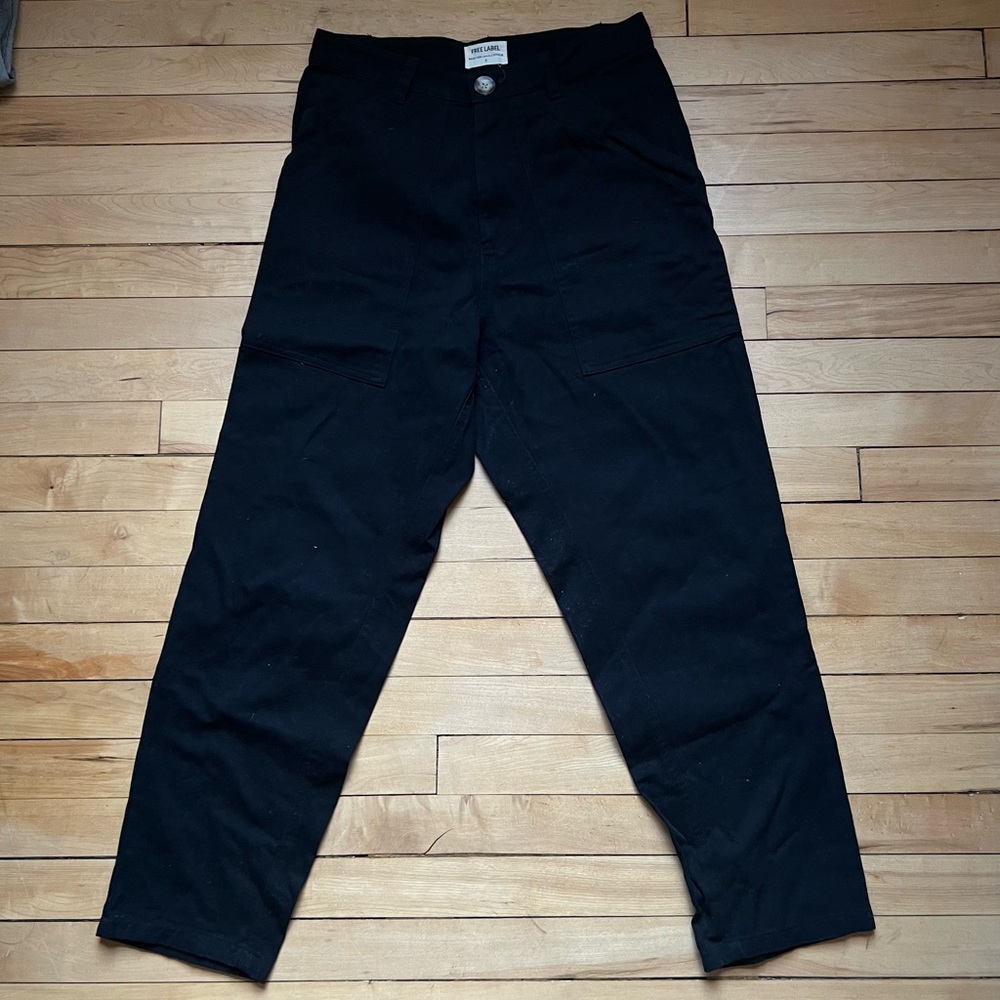 Free Label Black Cotton Taylor Pant - ethical, local, sustainable denim